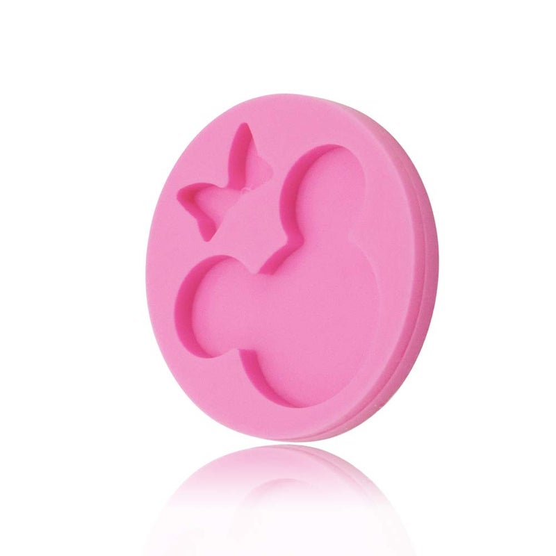 Seedomes Cute Mouse Head Bow Silicone Mold for DIY Chocolate Candy Pudding Gum Paste Cupcake Cake Topper Decoration Desserts Jelly Shots Handmade Ice Cream Ice Cube Crystal Soap Mould Fondant Mold - Image 3